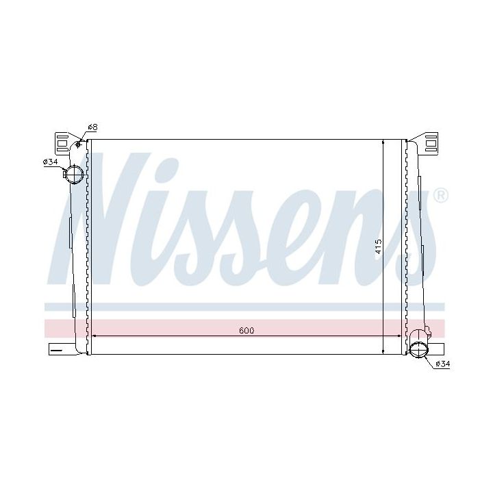 Radiatorius, variklio aušinimas NISSENS 69706