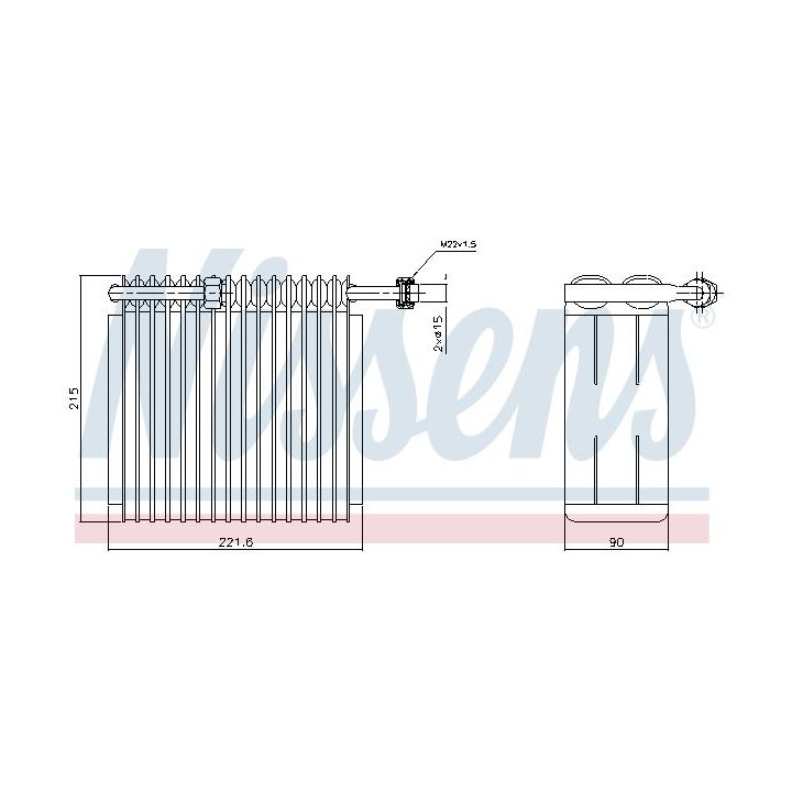 Garintuvas, oro kondicionierius NISSENS 92199