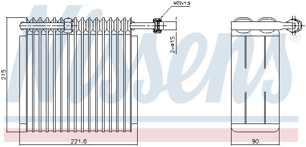 Garintuvas, oro kondicionierius NISSENS 92199