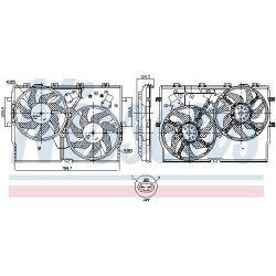 Ventiliatorius, radiatoriaus NISSENS 850001