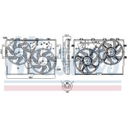 Ventiliatorius, radiatoriaus NISSENS 850003