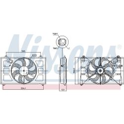Ventiliatorius, radiatoriaus NISSENS 850053