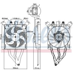 Ventiliatorius, radiatoriaus NISSENS 850066