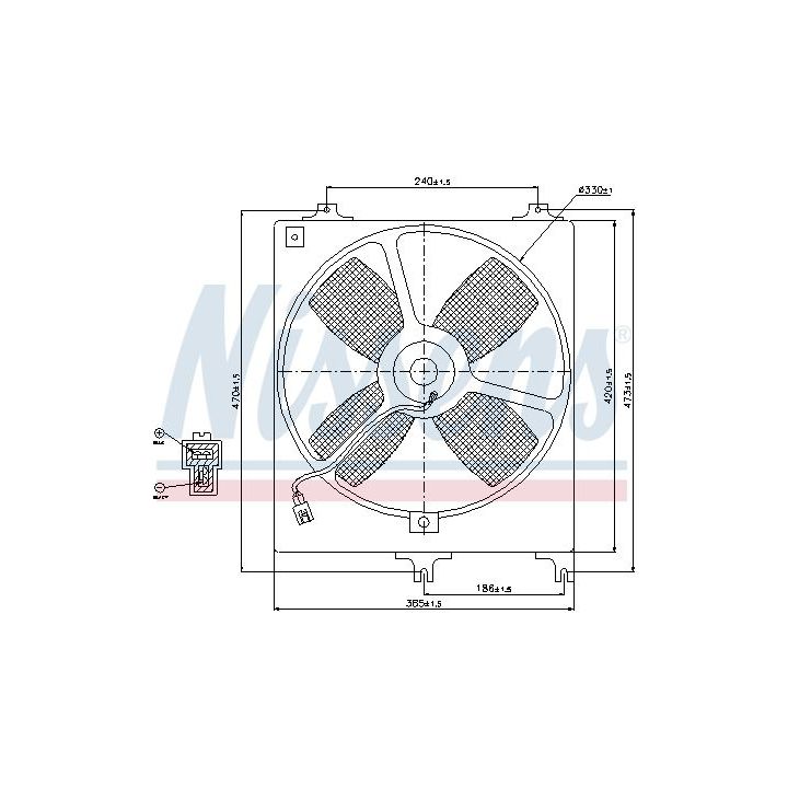 Ventiliatorius, radiatoriaus NISSENS 85069