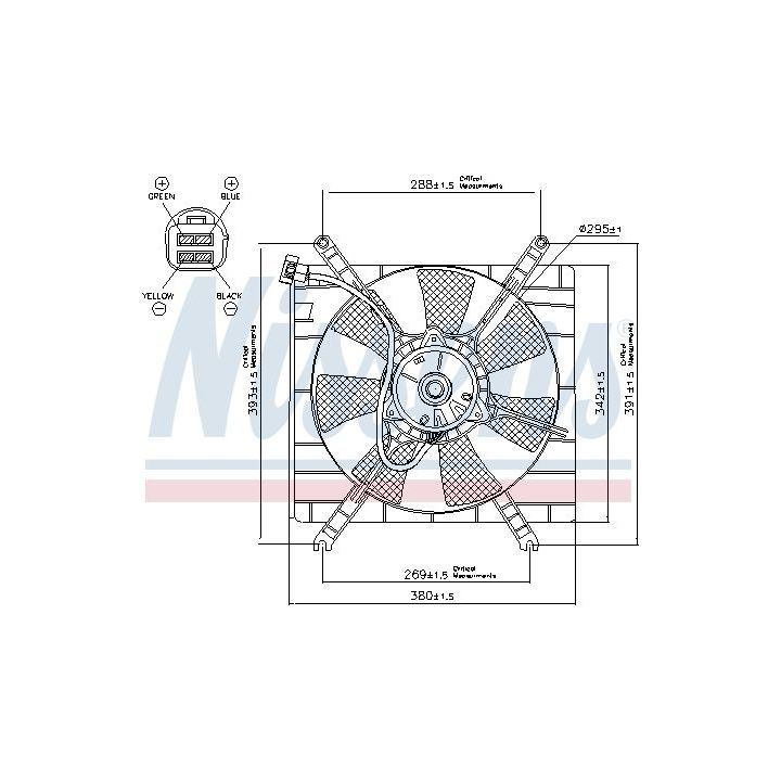 Ventiliatorius, radiatoriaus NISSENS 85414