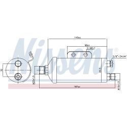 Džiovintuvas, oro kondicionierius NISSENS 95354