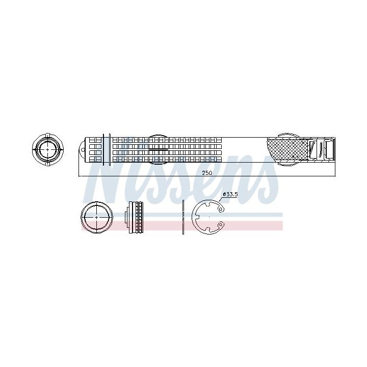 Džiovintuvas, oro kondicionierius NISSENS 95581
