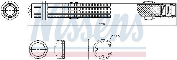 Džiovintuvas, oro kondicionierius NISSENS 95581