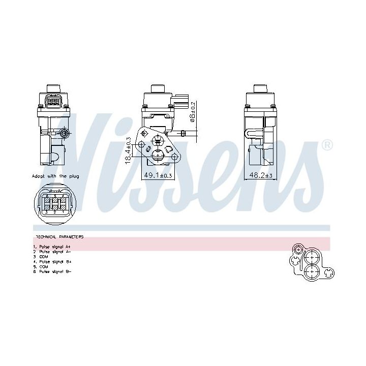 ERG vožtuvas NISSENS 98365