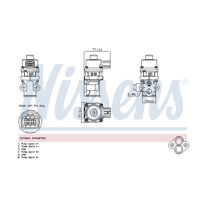 ERG vožtuvas NISSENS 98368
