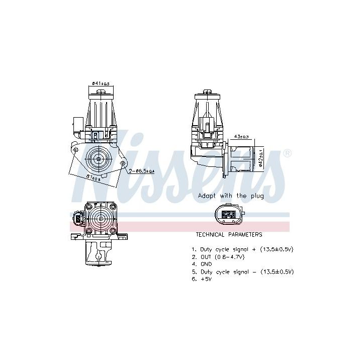 ERG vožtuvas NISSENS 98377