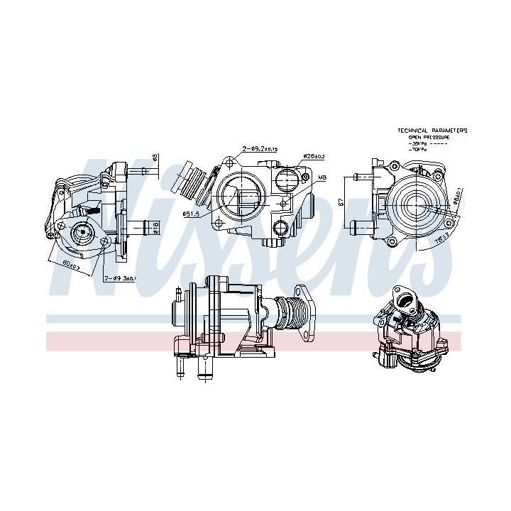 ERG vožtuvas NISSENS 98424