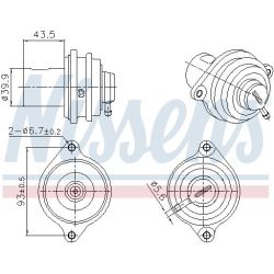 ERG vožtuvas NISSENS 98472