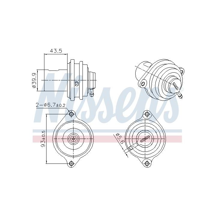 ERG vožtuvas NISSENS 98472
