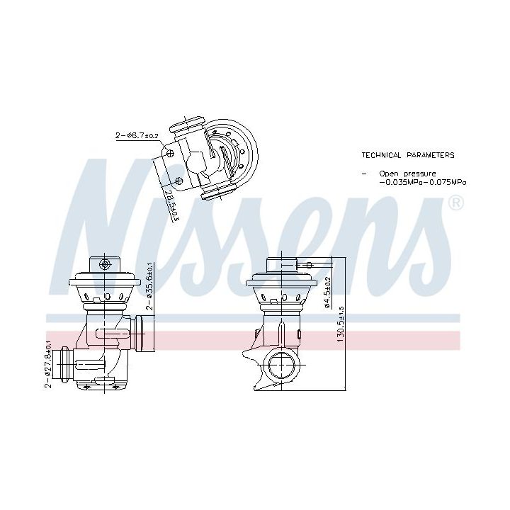 ERG vožtuvas NISSENS 98496