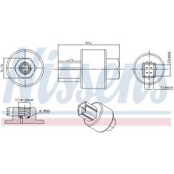 Slėgio jungiklis, oro kondicionavimas NISSENS 301020