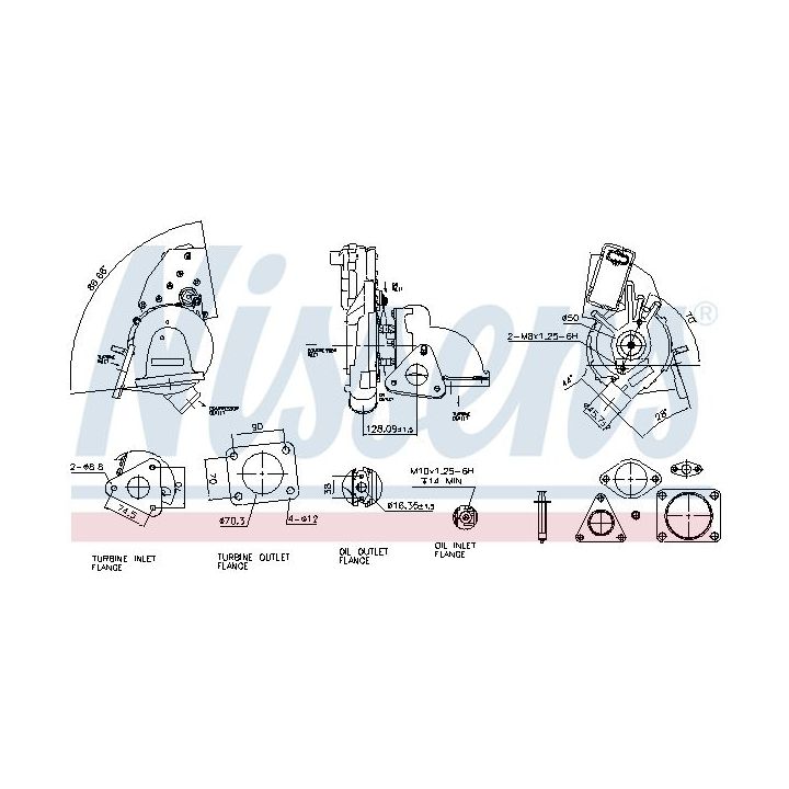 Kompresorius, įkrovimo sistema NISSENS 93128