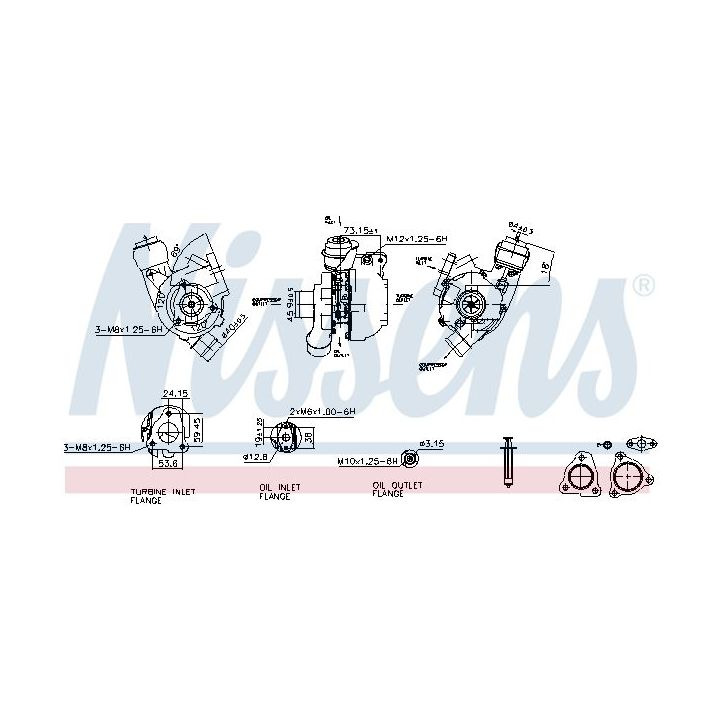 Kompresorius, įkrovimo sistema NISSENS 93224