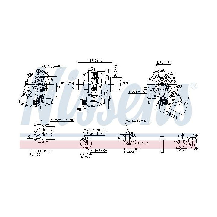 Kompresorius, įkrovimo sistema NISSENS 93270