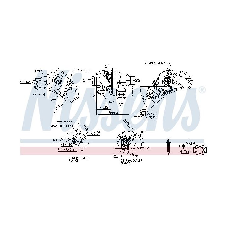 Kompresorius, įkrovimo sistema NISSENS 93421
