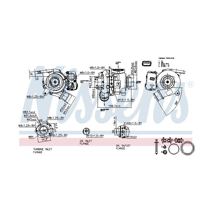 Kompresorius, įkrovimo sistema NISSENS 93432