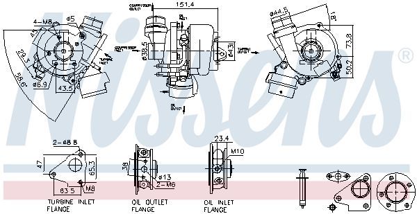 Kompresorius, įkrovimo sistema NISSENS 93448