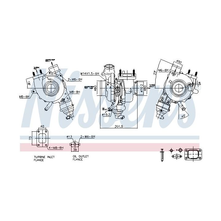 Kompresorius, įkrovimo sistema NISSENS 93476