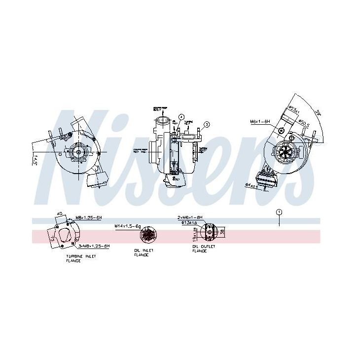 Kompresorius, įkrovimo sistema NISSENS 93483
