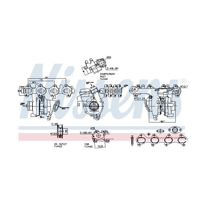 Kompresorius, įkrovimo sistema NISSENS 93487