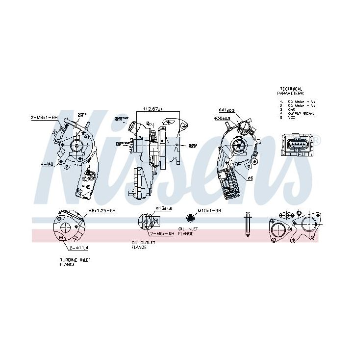 Kompresorius, įkrovimo sistema NISSENS 93496