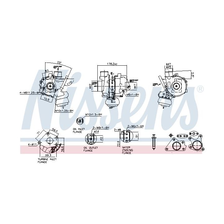 Kompresorius, įkrovimo sistema NISSENS 93550