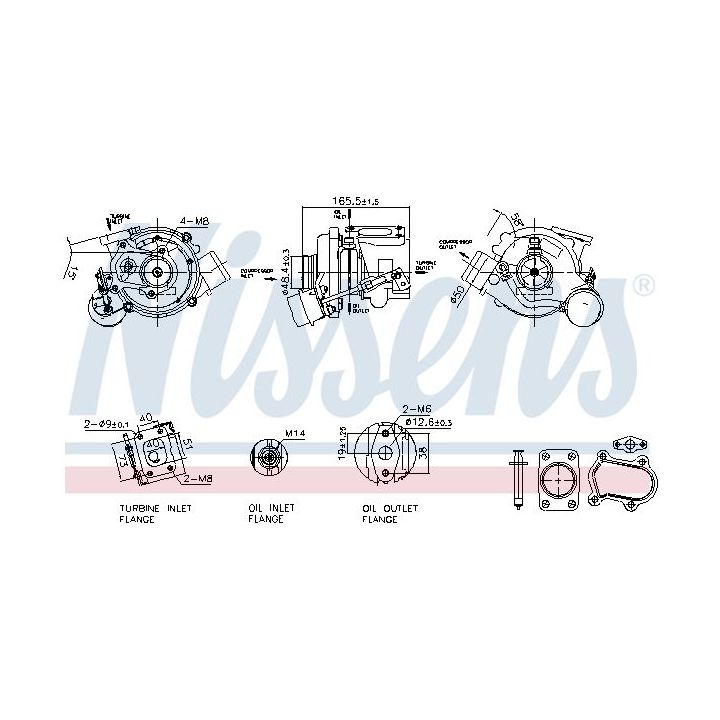 Kompresorius, įkrovimo sistema NISSENS 93611