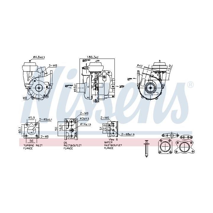 Kompresorius, įkrovimo sistema NISSENS 93615