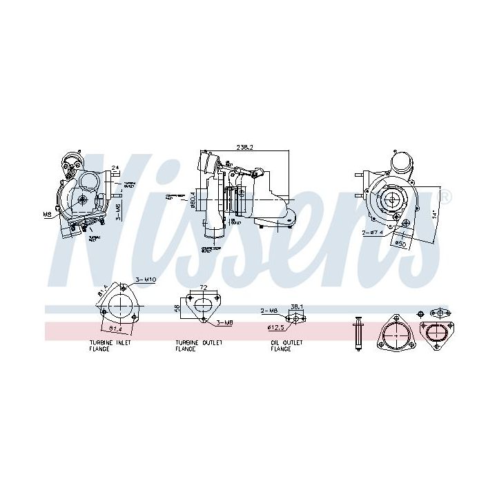 Kompresorius, įkrovimo sistema NISSENS 93730