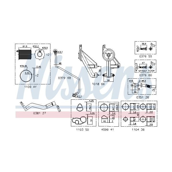 Montavimo komplektas, kompresorius NISSENS 9300910