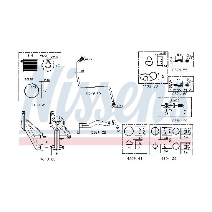 Montavimo komplektas, kompresorius NISSENS 9300911