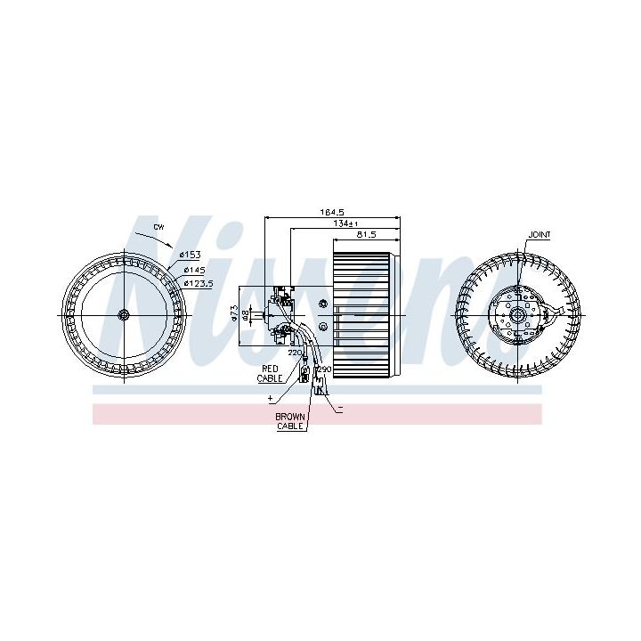 Vidaus pūtiklis NISSENS 87093