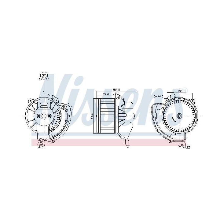 Vidaus pūtiklis NISSENS 87220