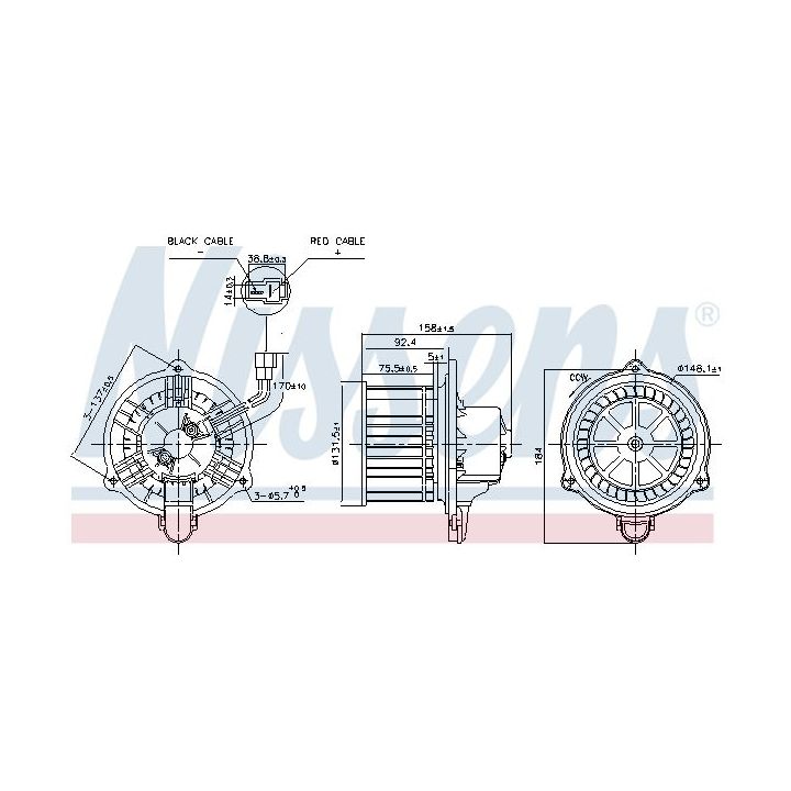 Vidaus pūtiklis NISSENS 87537