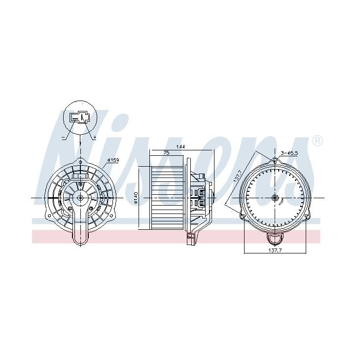 Vidaus pūtiklis NISSENS 87568