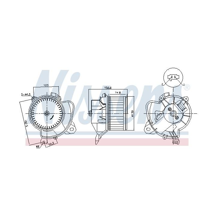 Vidaus pūtiklis NISSENS 87574
