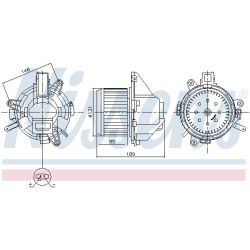 Vidaus pūtiklis NISSENS 87608