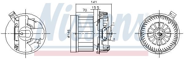 Vidaus pūtiklis NISSENS 87619