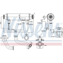 Aušintuvas, išmetamųjų dujų recirkuliacija NISSENS 989283