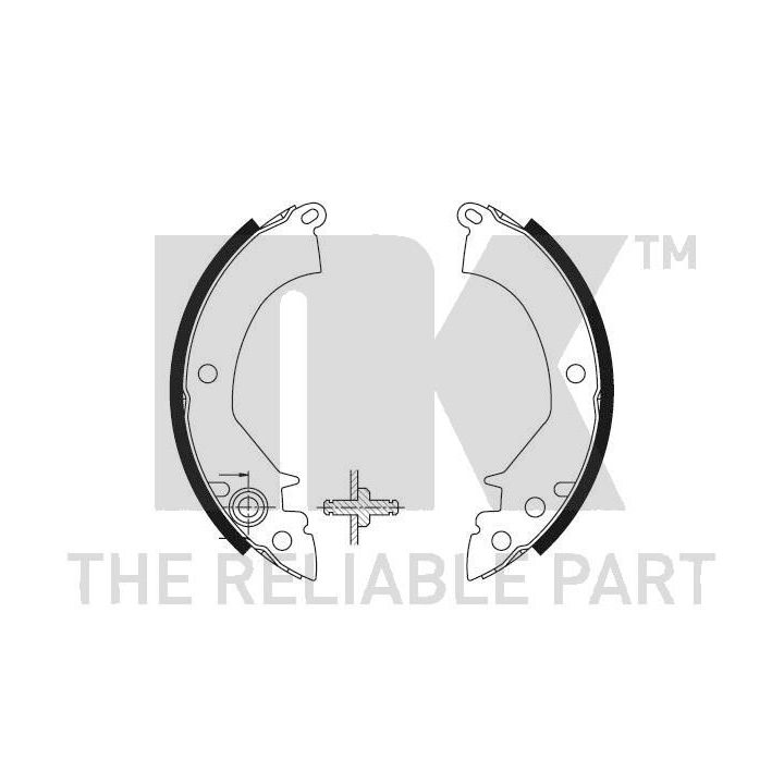 Stabdžių trinkelių komplektas NK 2730384