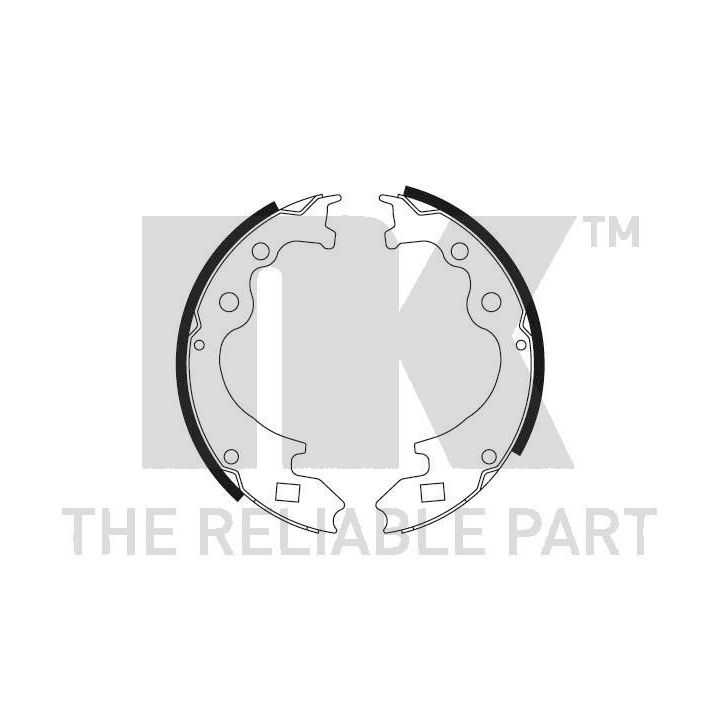 Stabdžių trinkelių komplektas NK 2799460