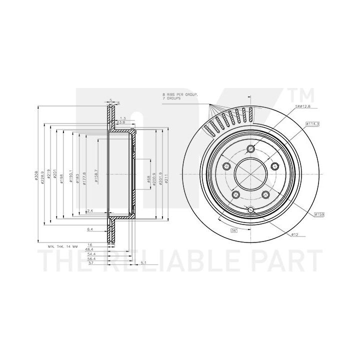 Stabdžių diskas NK 202271