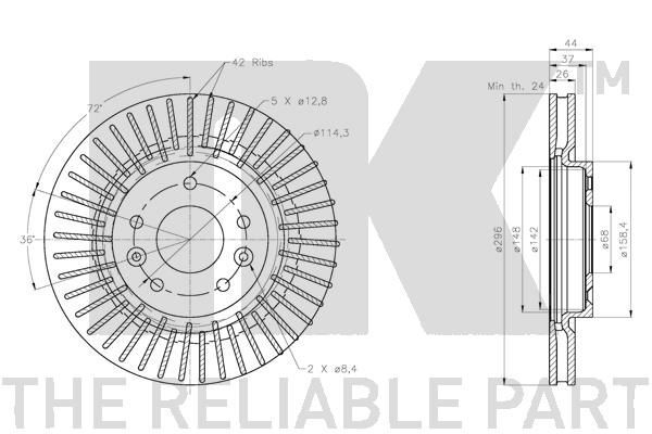 Stabdžių diskas NK 202290