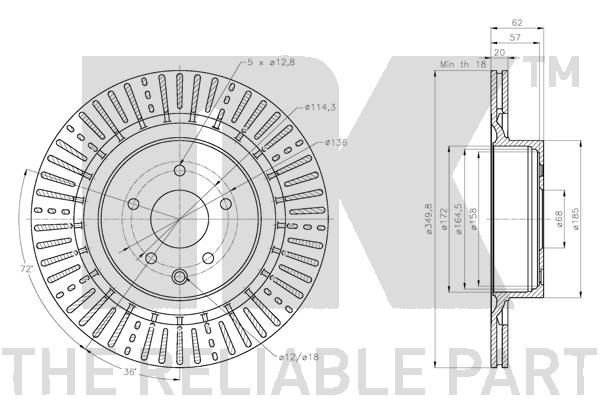 Stabdžių diskas NK 202293