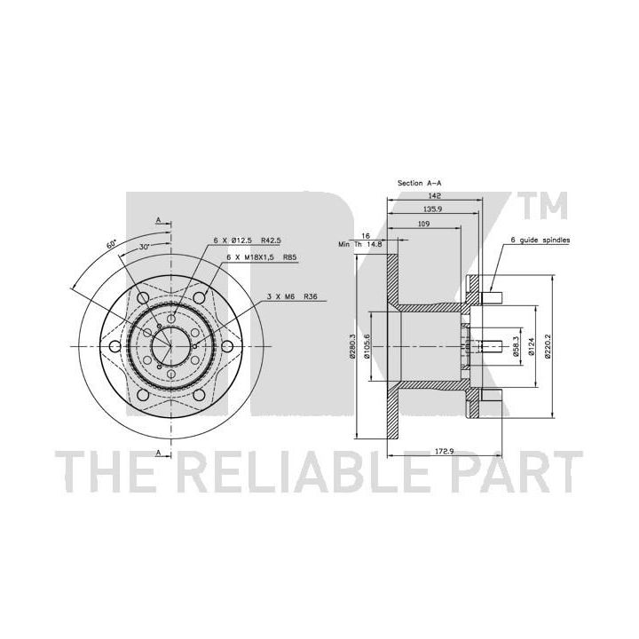 Stabdžių diskas NK 202321
